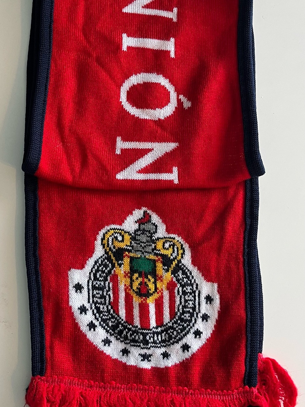 Club Deportivo Guadalajara "Unión Nacional" (National Unity) soccer scarf